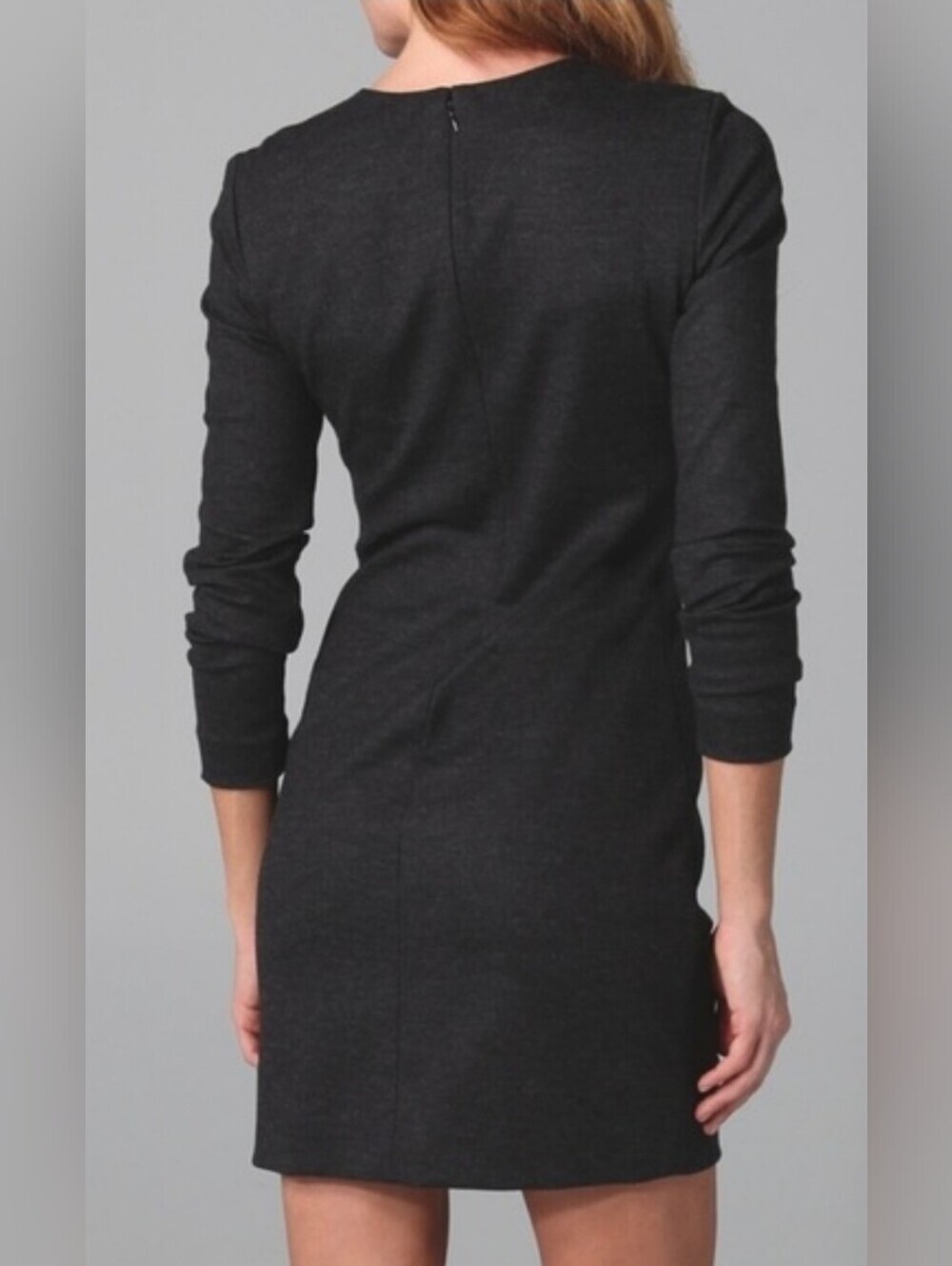 Diane Von Furstenberg Black Long-Sleeve Sheath Dress - Picture 2 of 9